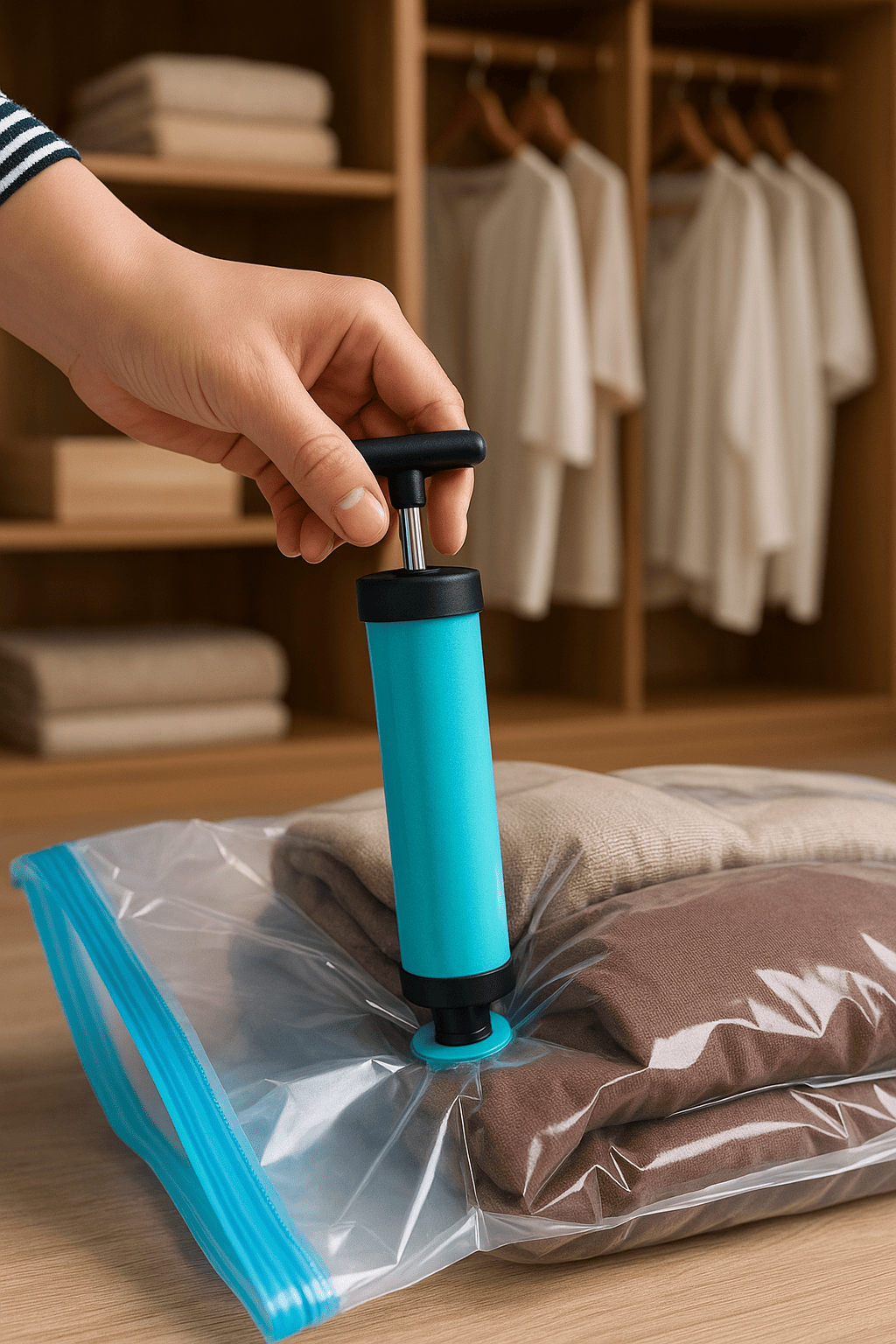 PackSmart – Organizador com Bomba Elétrica