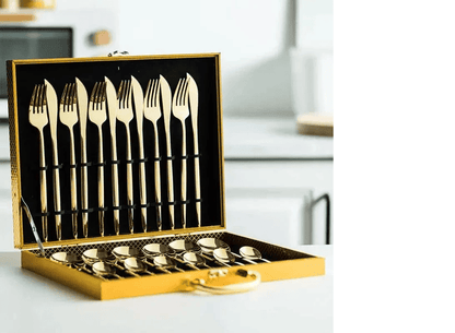 Jogo de Talheres MestLar - Aço Inox 24 Peças Slim