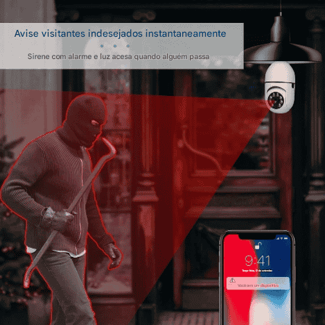 Câmera Wi-fi LumiProtec 360™