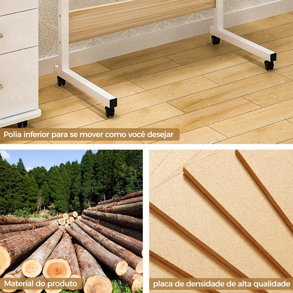 Mesinha para Notebook com Ajuste de Altura | Ideal para Cama, Sofá ou Escritório