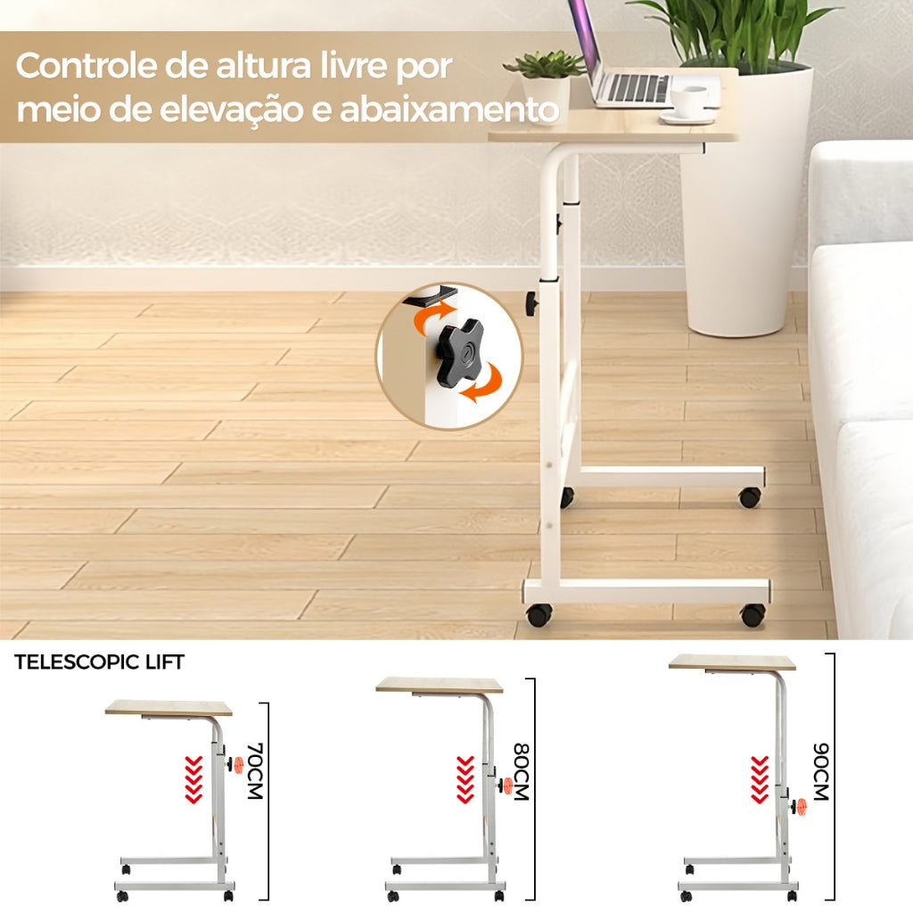 Mesinha para Notebook com Ajuste de Altura | Ideal para Cama, Sofá ou Escritório