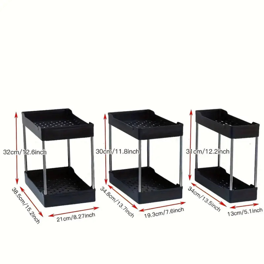 Organizador Multiuso 2 Níveis – Mais Espaço, Mais Ordem, Mais Estilo!