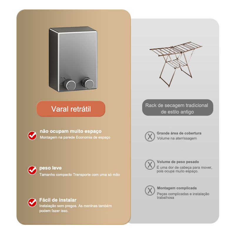 Varal Retrátil MestLar
